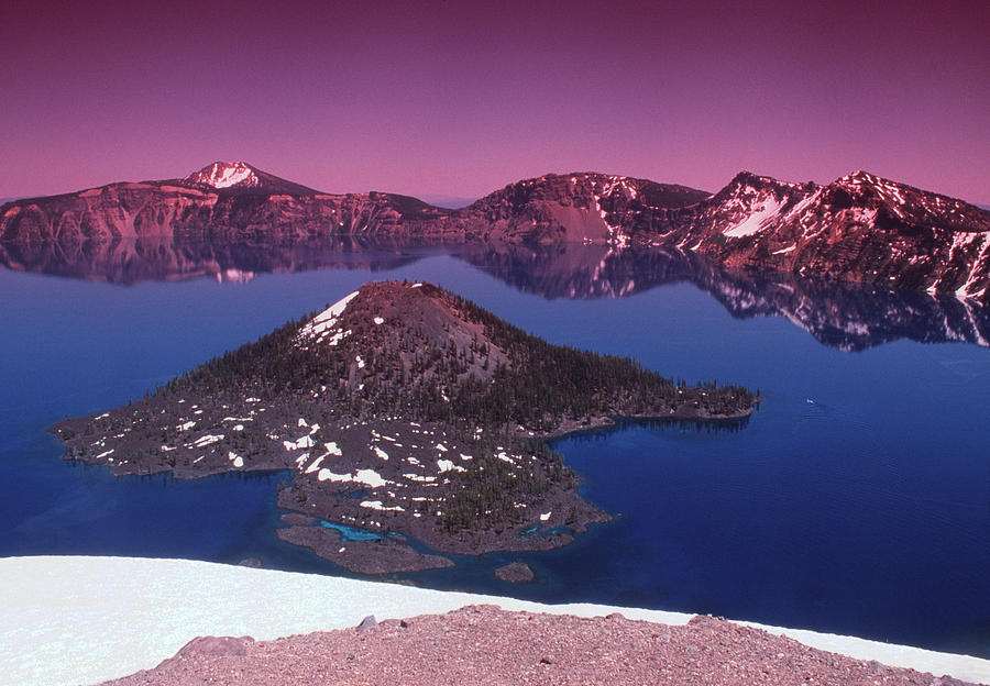 Crater Lake Photograph by Tony Craddock/science Photo Library