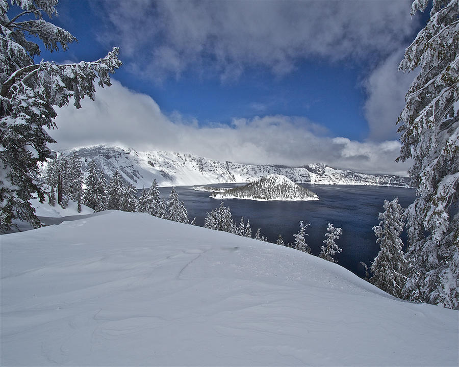 Crater Lake/ Wizard Island Photograph by Todd Kreuter