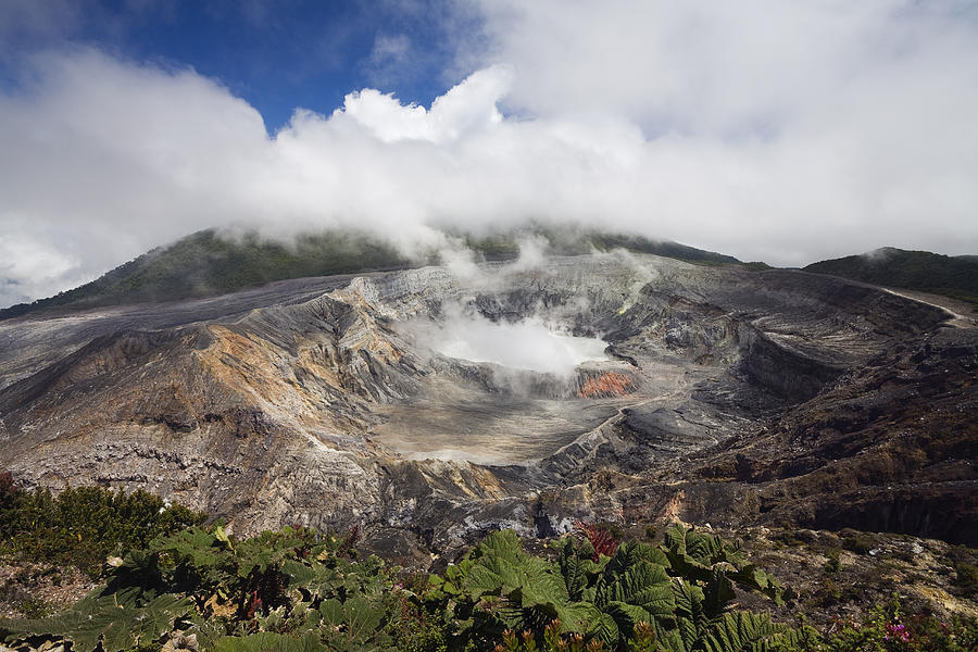Crater Of Poas Volcano Photograph by Konrad Wothe