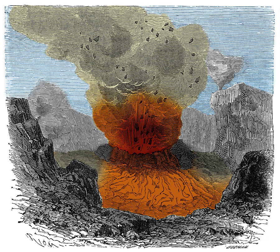 Crater Of Vesuvius Photograph by Science Source