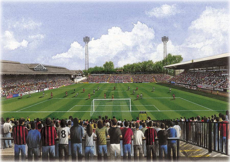 Football Painting - Craven Cottage - Fulham by Kevin Fletcher