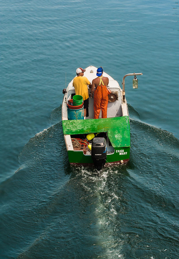 Crayola Lobsterboat Photograph by Thomas Lavoie