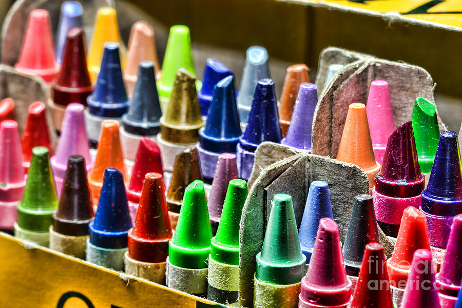 Crayon Photograph - Crayons - All That Color by Paul Ward