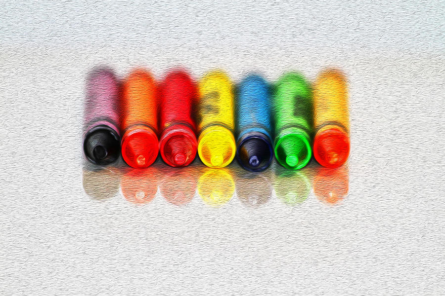 Crayon Photograph - Crayons by Karol Livote