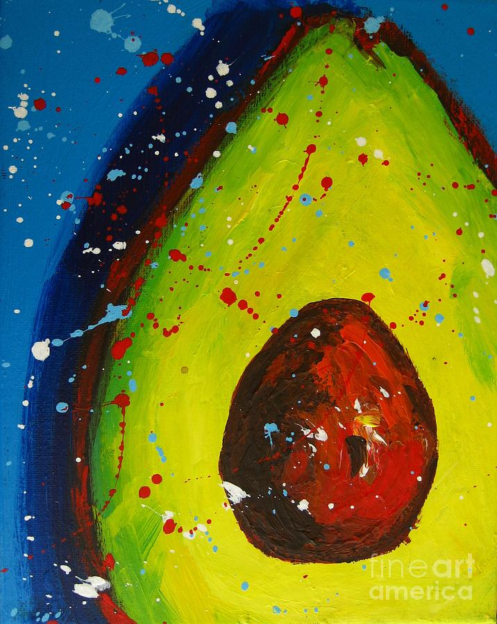 Crazy Avocado V Painting by Patricia Awapara