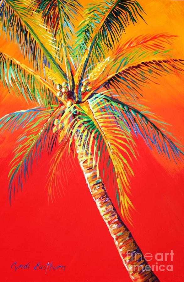 Crazy Coconut 03 Painting by Cyndi EASTBURN