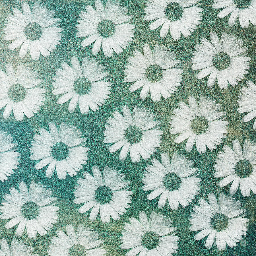 Crazy Daisy Square Digital Art by Andee Design
