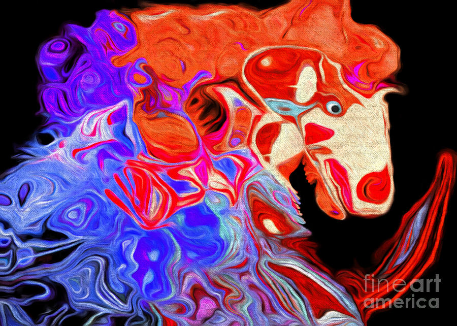 Crazy Horse 5 Digital Art by Andee Design