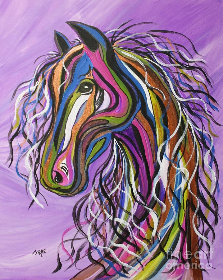 Crazy Horse Painting by Janice Pariza