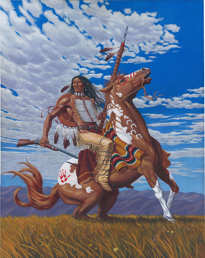 Crazy Horse Painting by Kevin Breyfogle