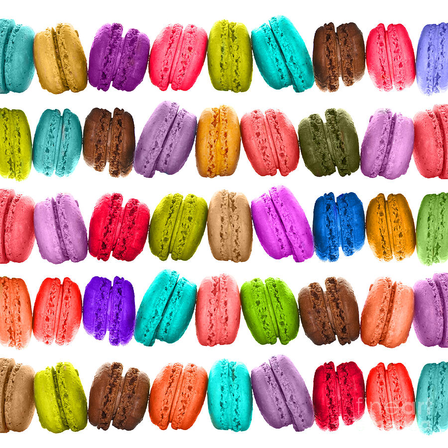 Crazy french colorful macarons Photograph by Delphimages Photo Creations