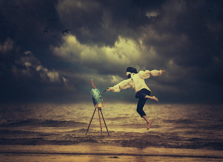 Crazy Painter Photograph by Magdalena Russocka