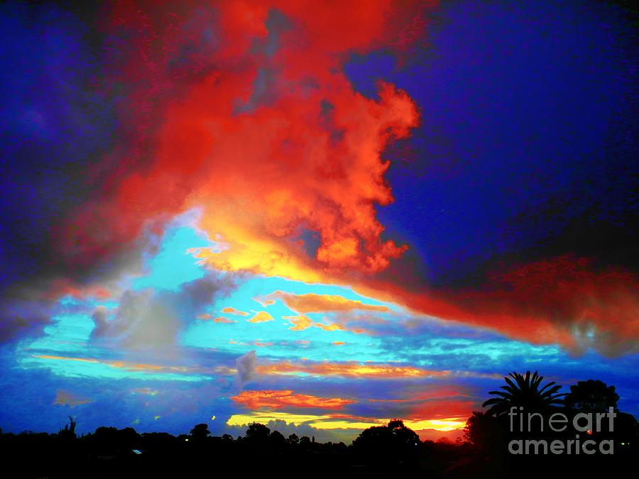 Strange Sunset Photograph by Mark Blauhoefer