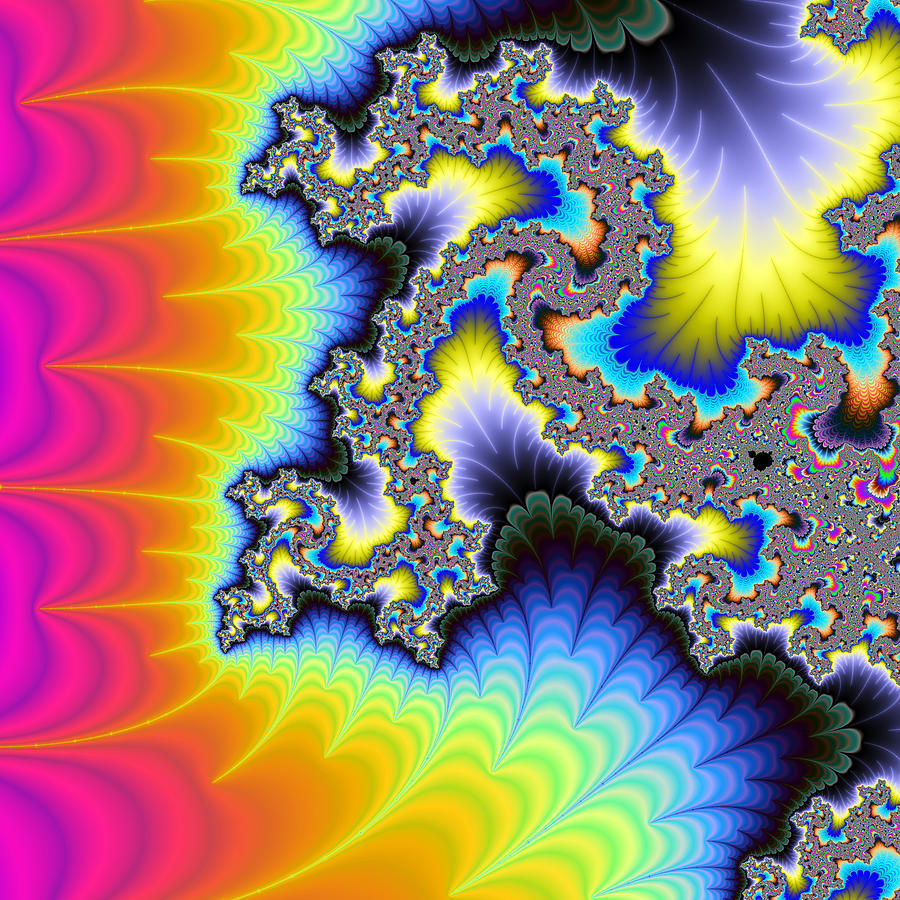 Crazy Wild And Colorful Fractal Artwork Digital Art by Matthias Hauser