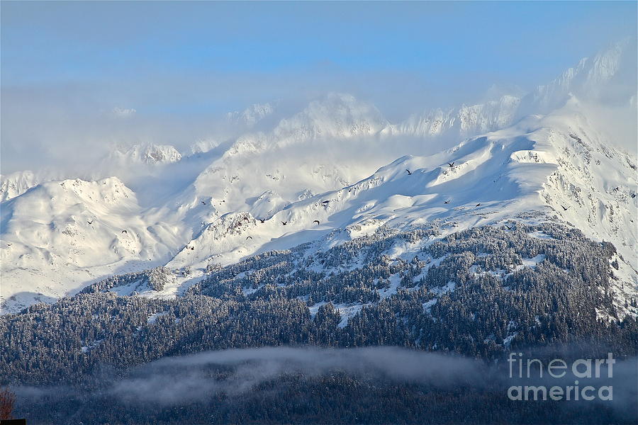 Mountain Photograph - Crazy Winter Mountains by Rick  Monyahan