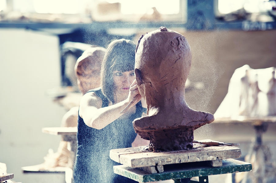Creating Sculpture Photograph by Baranozdemir
