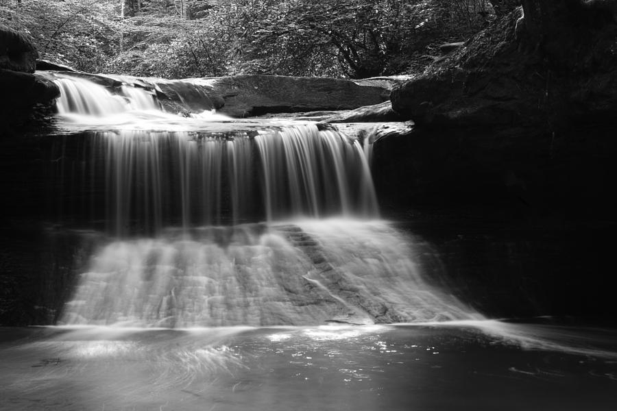 Creation Falls in Black and White Photograph by Amanda Kiplinger - Fine ...