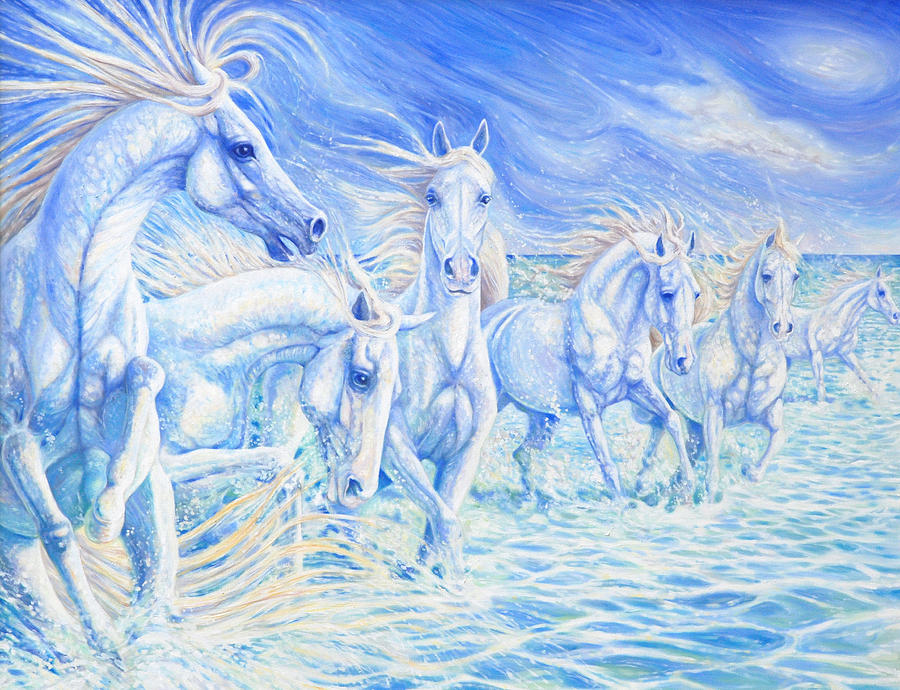 Horses Painting - Creation of Horse by Gill Bustamante Horses Painting - Creation of Horse by Gill Bustamante