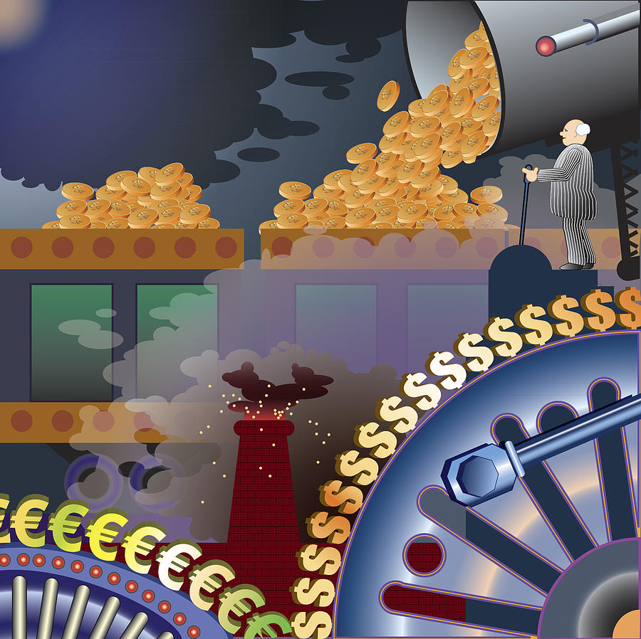 Coin Digital Art - Creation of Wealth by Frank Collyer
