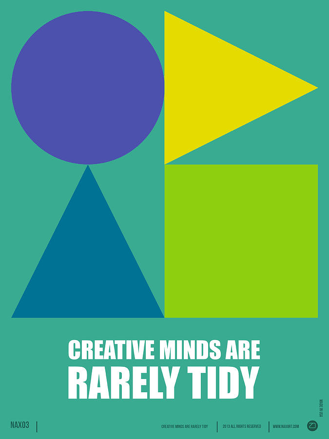 Typography Digital Art - Creative Minds Poster by Naxart Studio