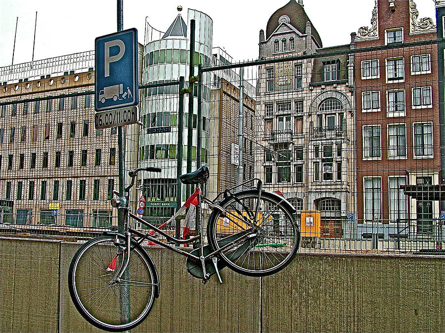 Creative Parking Place for a Bike in Amsterdam-Netherlands Photograph by Ruth Hager