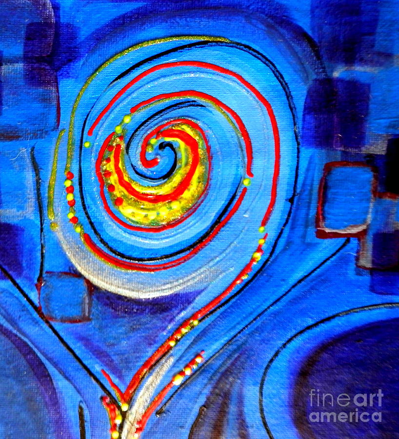 Creative spin Painting by Barbara Leigh Art