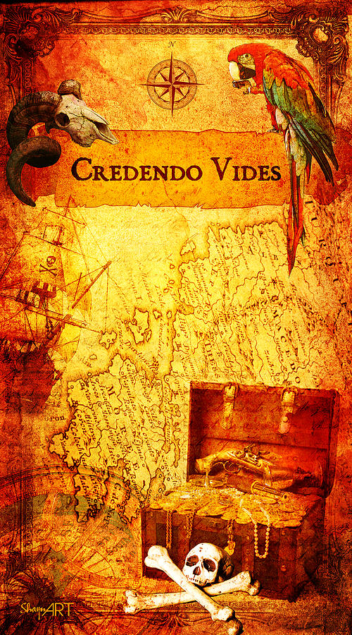 Pirate Digital Art - Credendo Vides by Donika Nikova Pirate Digital Art - Credendo Vides by Donika Nikova