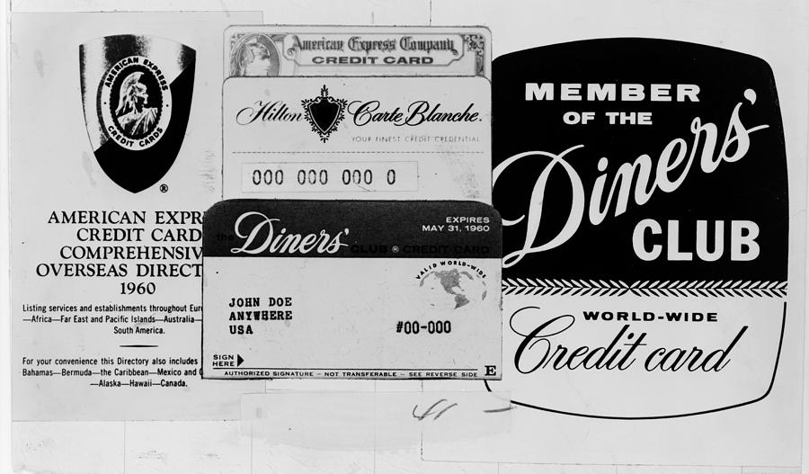 Credit Cards, 1960 Photograph by Granger