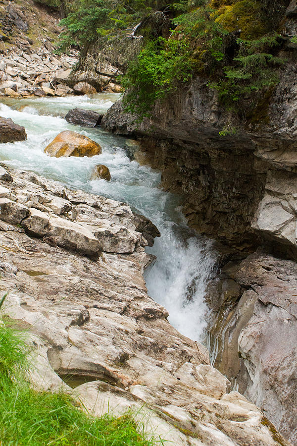 Waterfall Photograph - Creek and Water Sluce by Douglas Barnett
