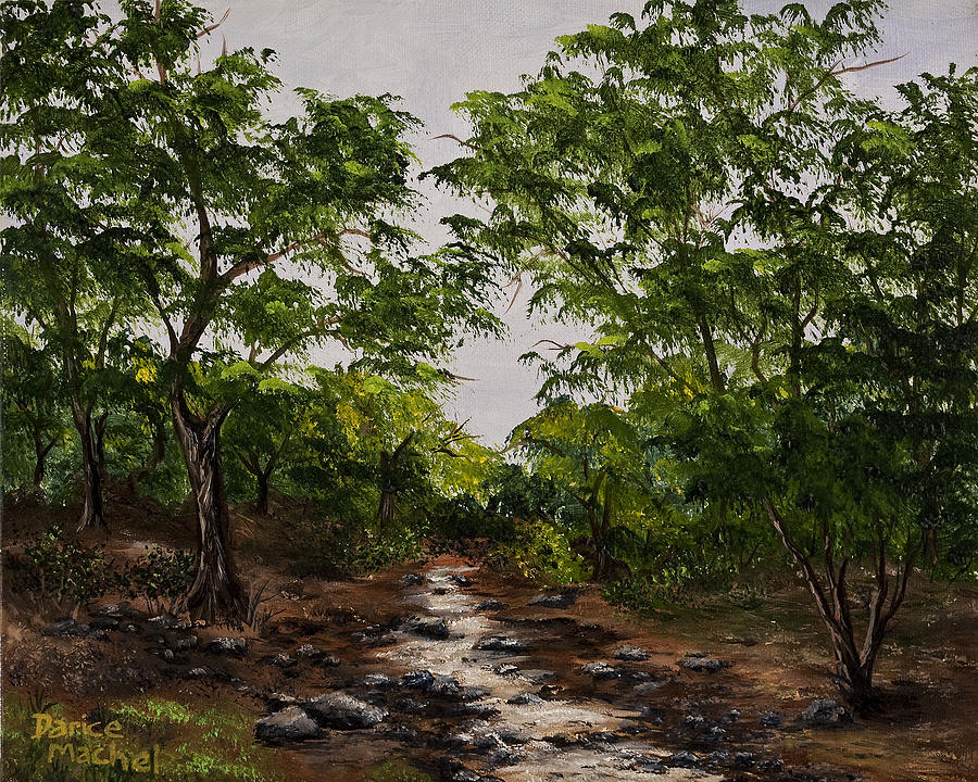 Creek at Oregon City CA Painting by Darice Machel McGuire