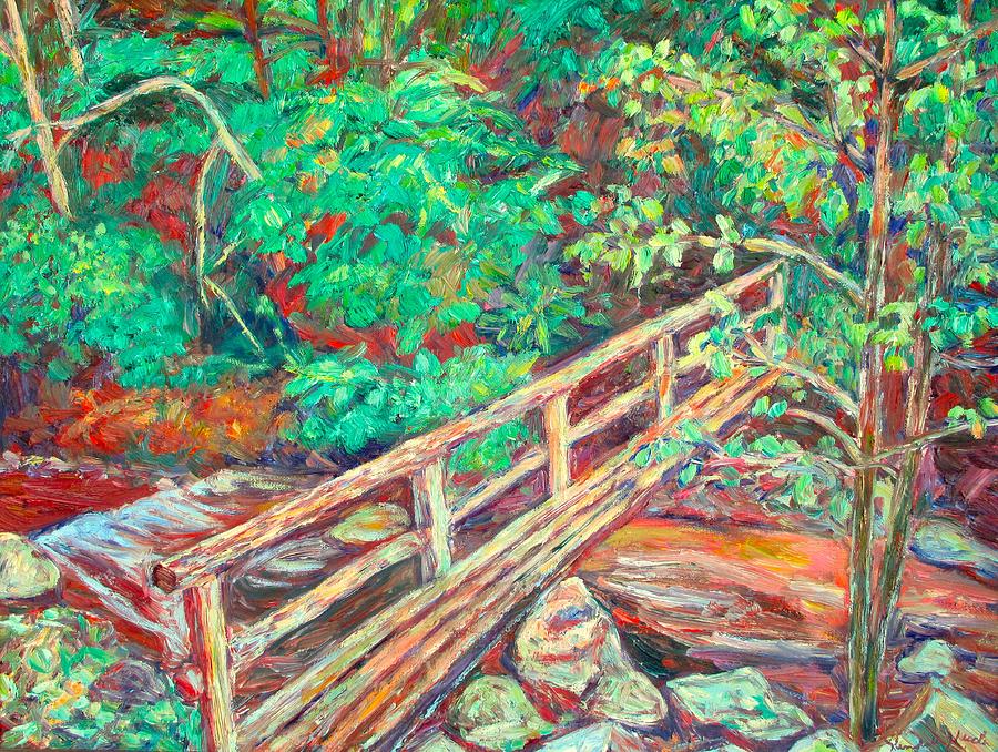 Creek Bridge Painting by Kendall Kessler