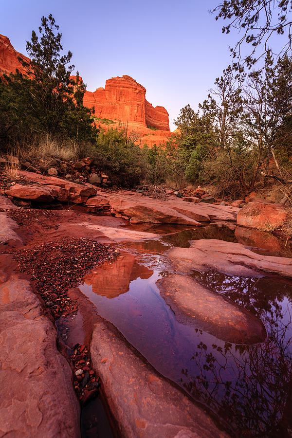 Creek in Red Rocks Photograph by Alexey Stiop