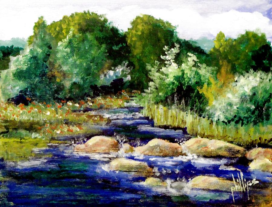 Creek's Running High Painting by Jim Phillips - Fine Art America