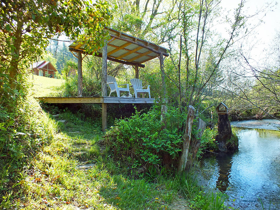 Creekside Pavillion in Spring Photograph by Duane McCullough