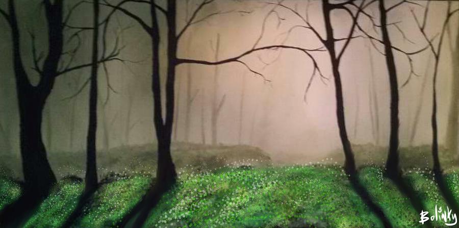 Creepy Forest Painting