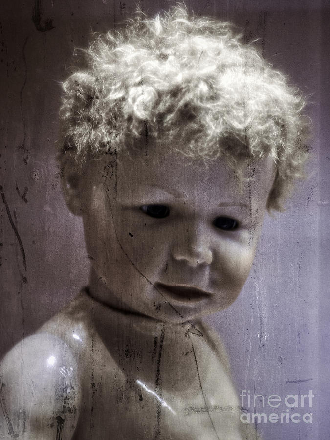 Doll Photograph - Creepy Old Doll by Edward Fielding