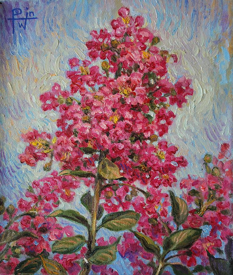 Flower Painting - Crepe Myrtle by Henry Potwin