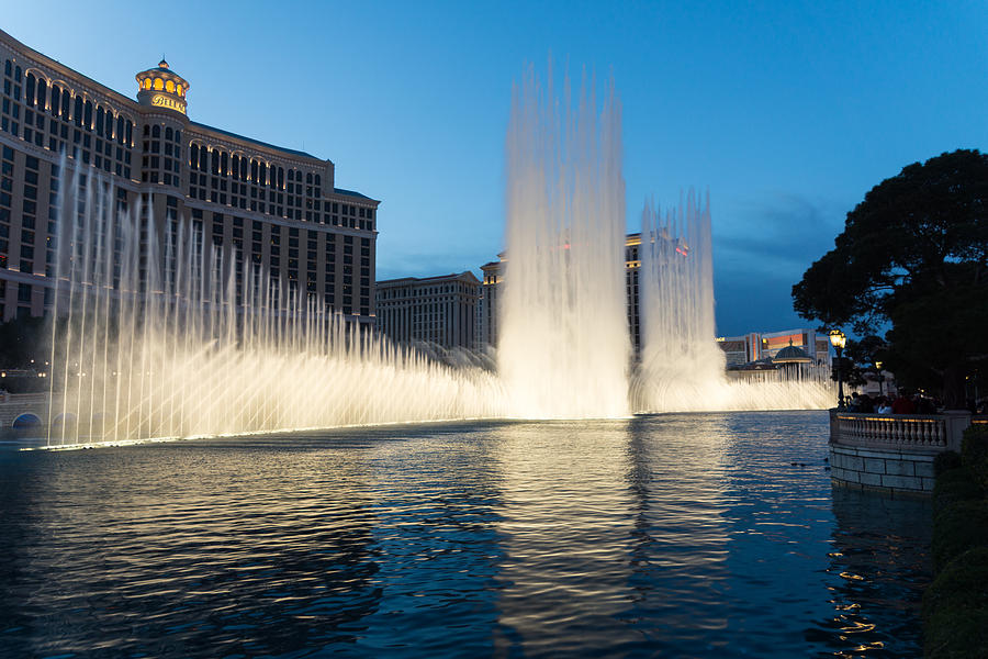 Crescendo - the Glorious Fountains at Bellagio Las Vegas Photograph by Georgia Mizuleva