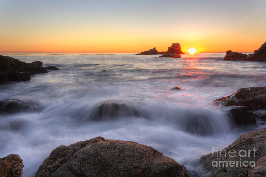 Crescent Bay Sunset Photograph by Eddie Yerkish