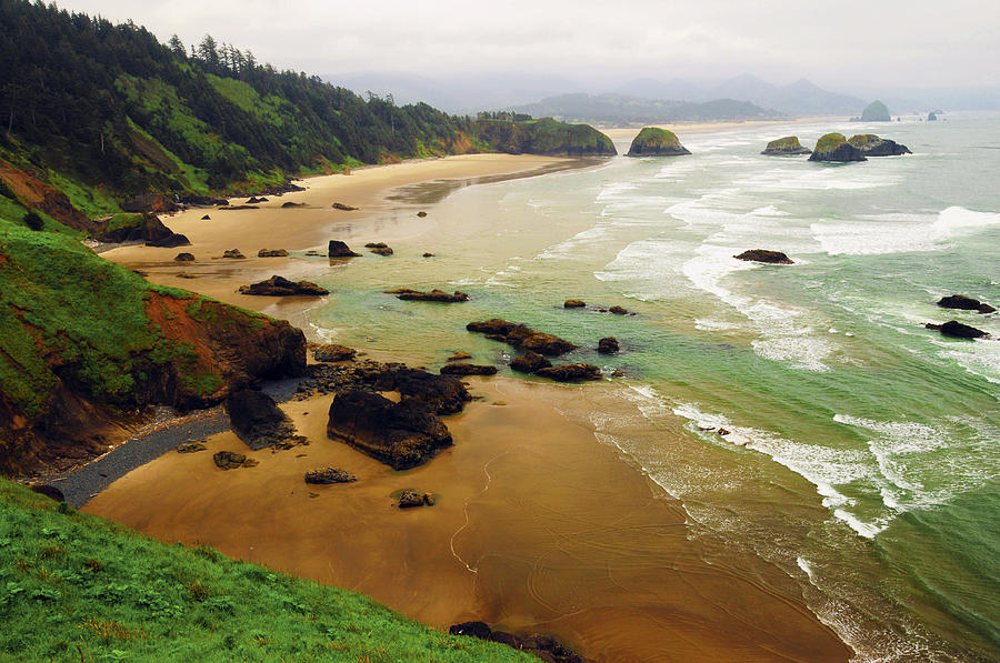 Crescent Beach From Ecola State Park Photograph by Michel Hersen - Fine ...