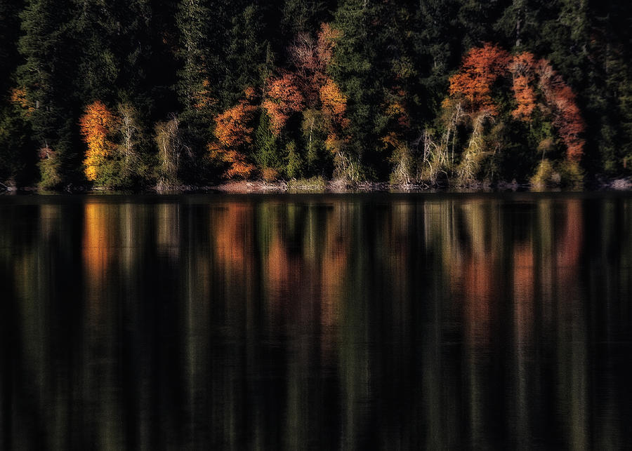 Crescent Lake Reflection Photograph by Robert Woodward