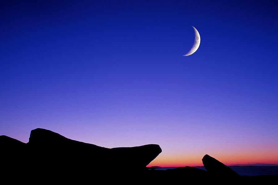Crescent Moon Halibut Pt. Photograph by Michael Hubley