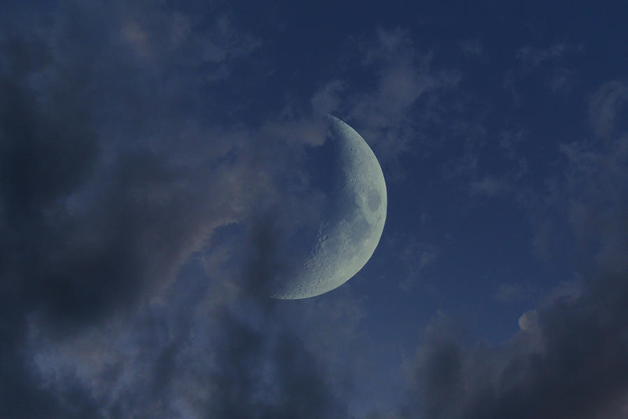 Crescent Moon Photograph by Raymond Salani III