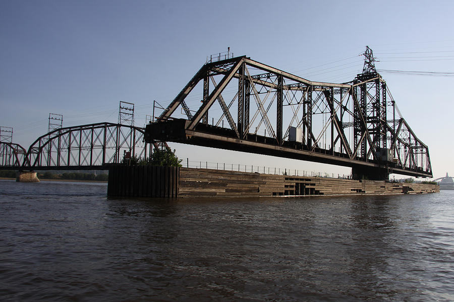 Crescent Rail Bridge Over The Mississippi River Photograph By Heidi 