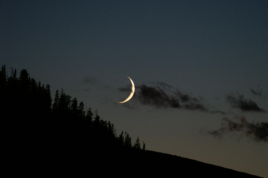 Crescent Silhouette Photograph by Jeremy Rhoades