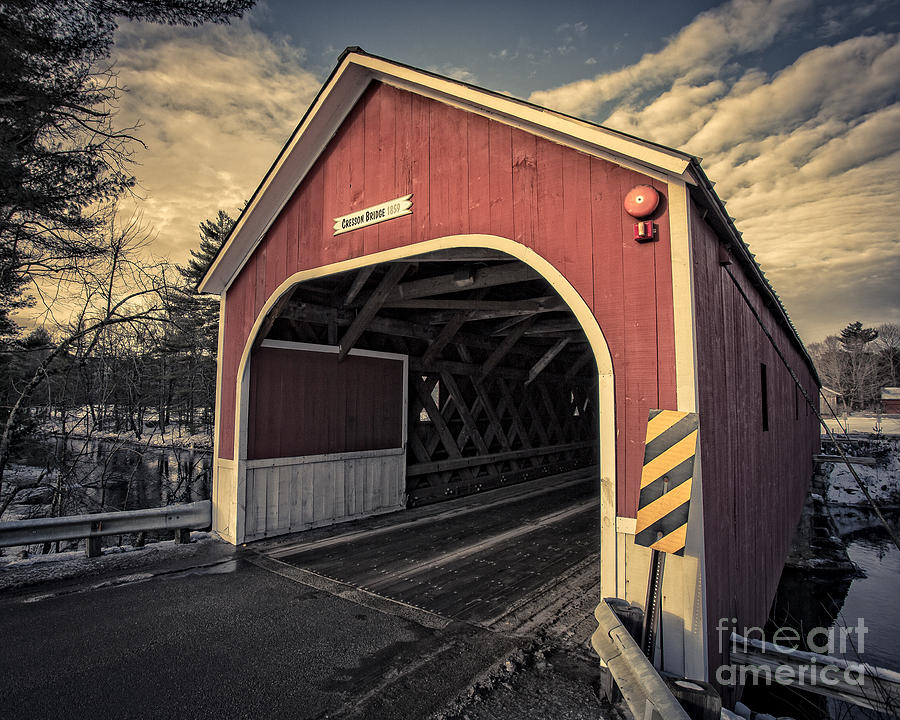 Cresson Covered Bridge Sawyer Crossing Photograph by Edward Fielding