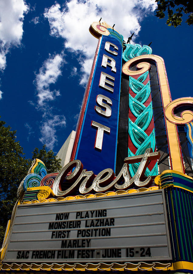 Sacramento Photograph - Crest Theater by John Daly