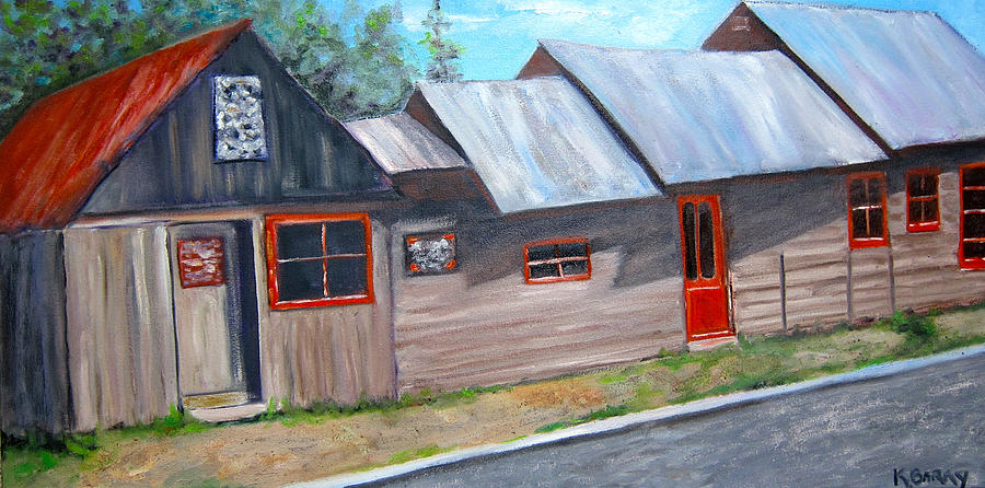 Crested Butte Alleyway Painting by Kathryn Barry