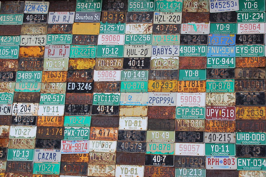 Crested Butte License Plates  Photograph by Fiona Kennard