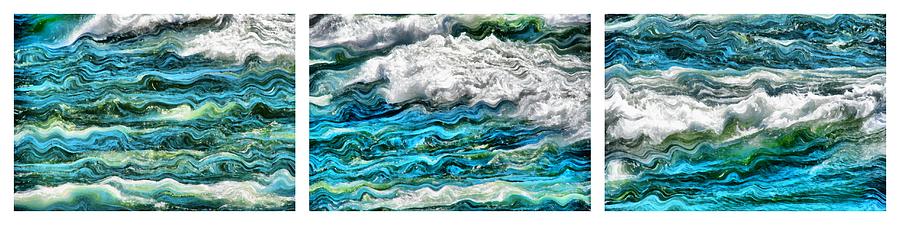 Cresting Waves Painting by Michelle Calkins
